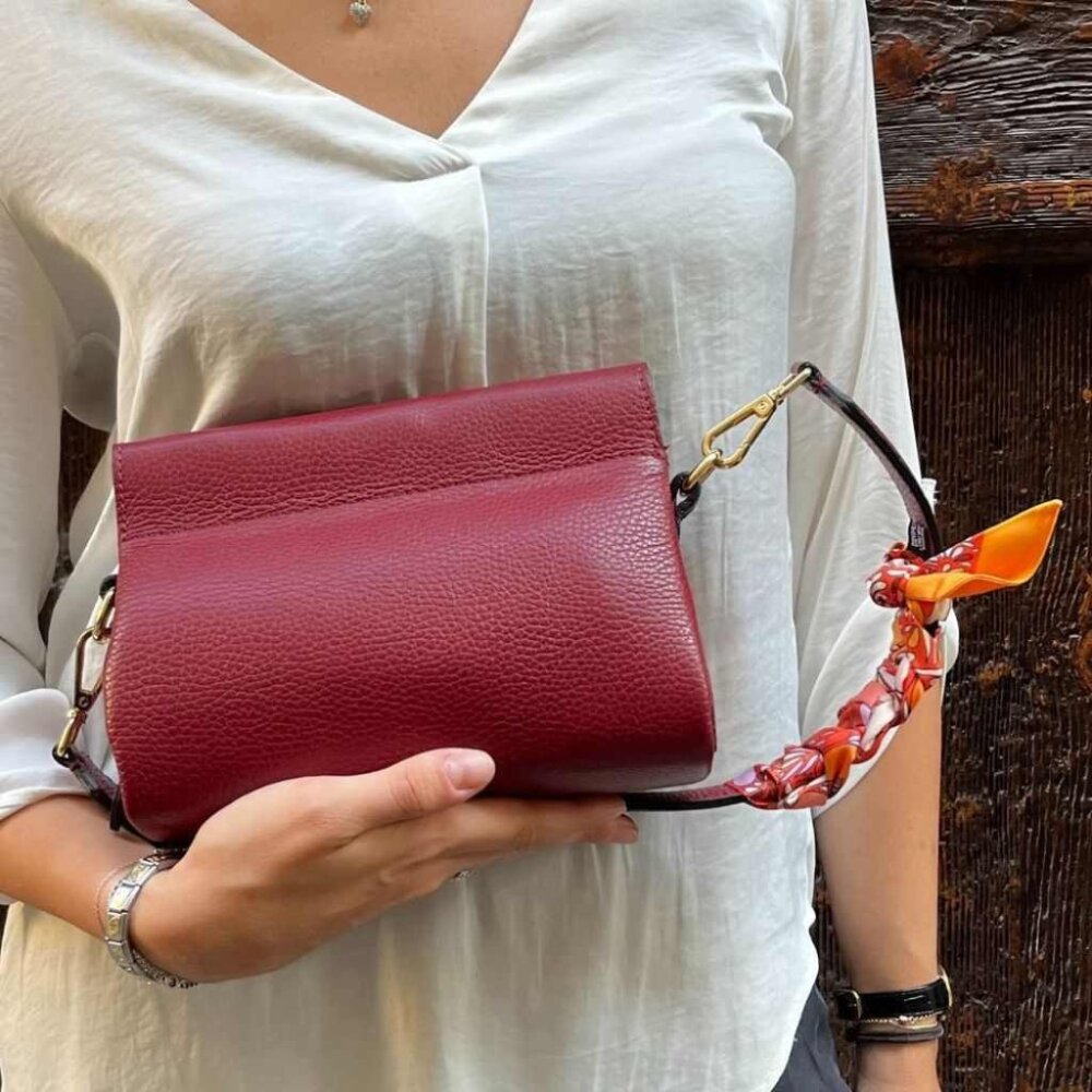 NWT [Roberta Firenze] Handmade in Italy Leather Vale Bag - Picture 4 of 15